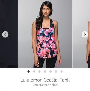 Lululemon Coastal Tank in Secret Garden Floral Pattern